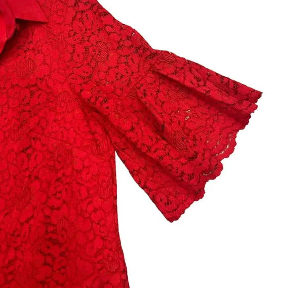 Banana Republic Red Lace Polo Shift Dress XS - Picture 3 of 5